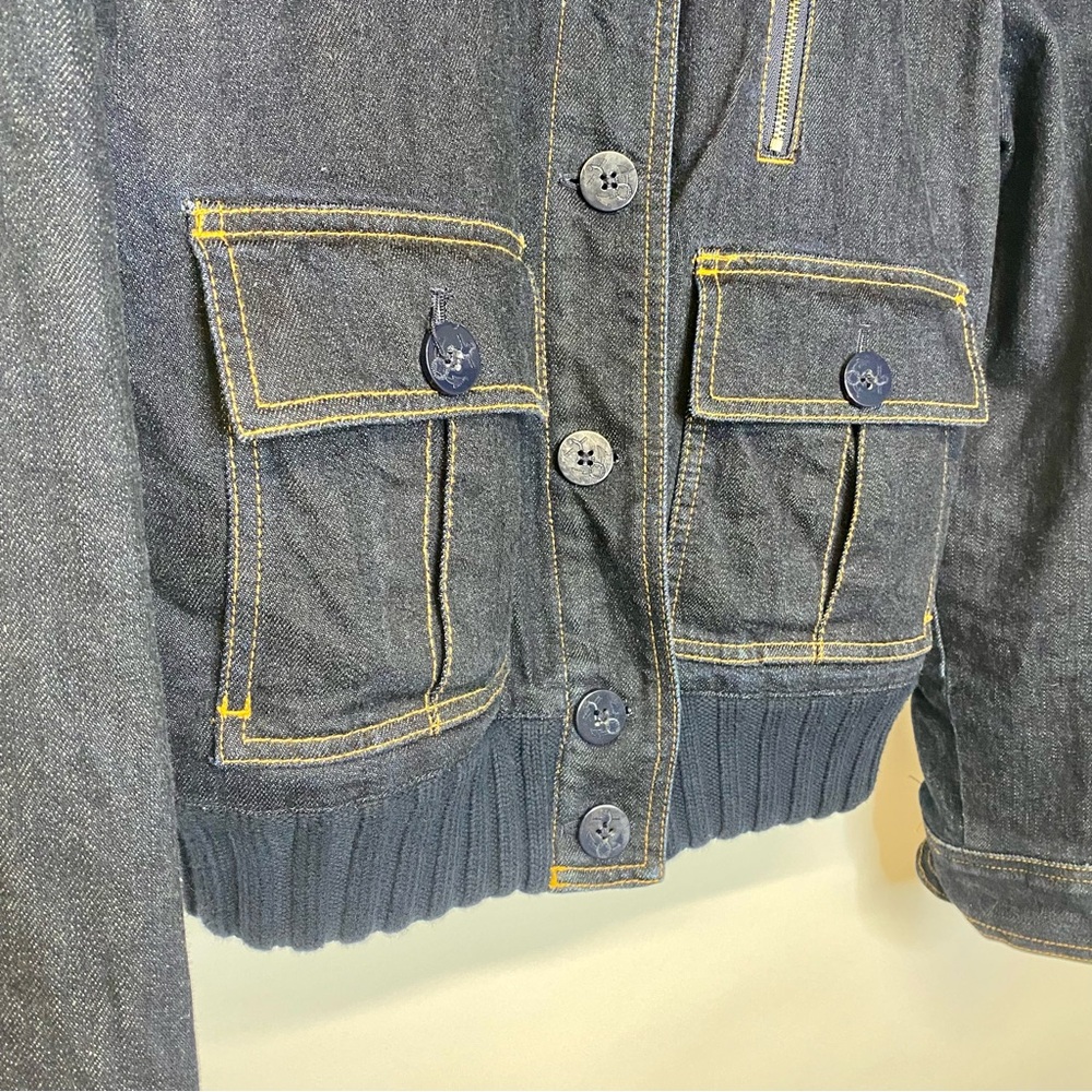 Ralph Lauren quilted denim bomber jacket - Picture 3 of 11